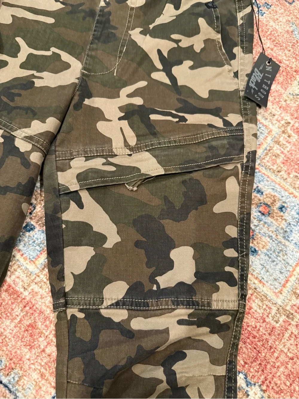 Tilly's Boys Camo Cargo Joggers - Green, Brown, Black